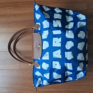 New limited  LONGCHAMP x Vahram Muratyan Le Pliage Paris Tote Bag